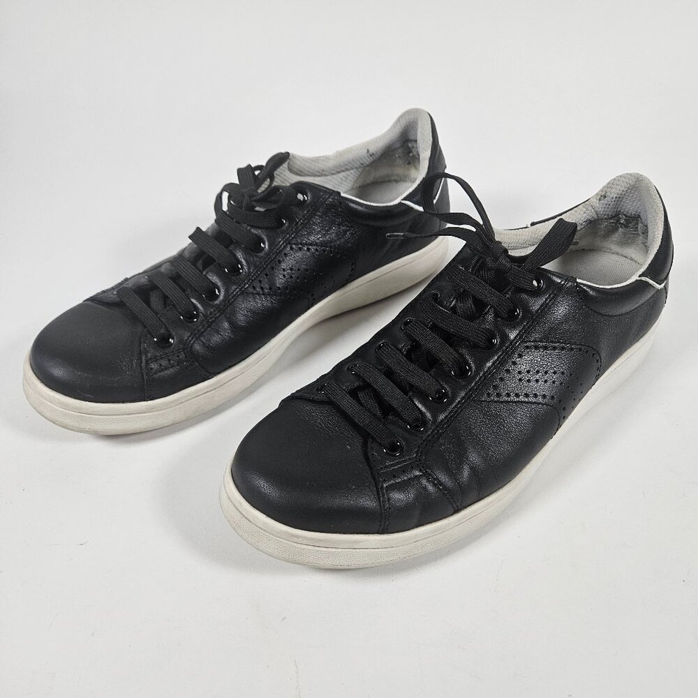 Geox Respira Men's Size 10 Black Lace-up Walking Sneakers Shoes